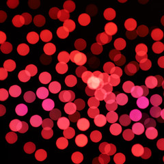Red bokeh compostion