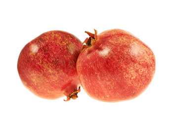 Two pomegranate fruits composition
