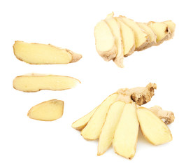 Sliced ginger root set
