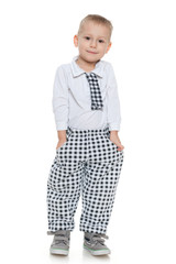Fashion cute preschool boy