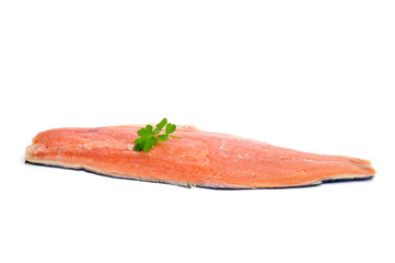 fillet of raw salmon