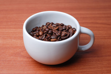 Large Cup Full Of Coffee Bean