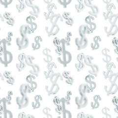 Seamless background made of dollar signs