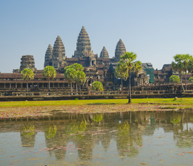 Naklejka premium Angkor Wat Temple, Siem reap, Cambodia.
