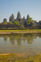 Fototapeta na wymiar Świątynia Angkor Wat, Siem Reap, Kambodża.