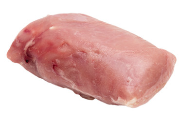 frozen meat on a white background