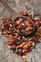 Dried fruits tea