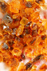 Brown rock candy