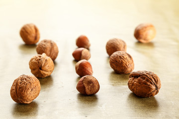 nuts and hazelnuts