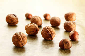 nuts and hazelnuts