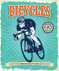 Vintage Bicycle poster design