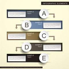 abstract flow chart infographics