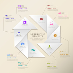 abstract triangle label infographics