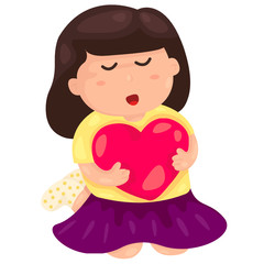 Girl with heart