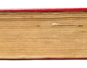 old book on white background