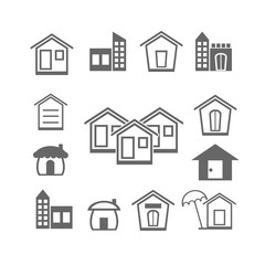 Cute collection of City and Town Buildings