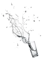 Fototapeten Trinkwasser spritzen © Okea