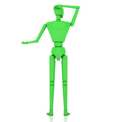 3d businessman confuse