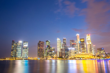Fototapeta na wymiar Singapore city downtown