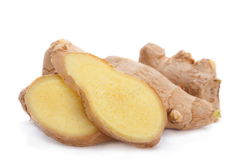 Ginger root with slice