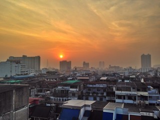 landscape of bangkok city