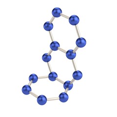 realistic 3d render of molecule