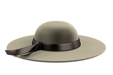 realistic 3d render of summer hat