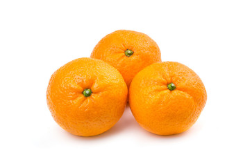 Three sweet mandarins