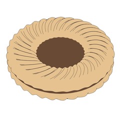 cartoon image of biscuit (cookie)