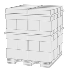 cartoon image of warehouse material