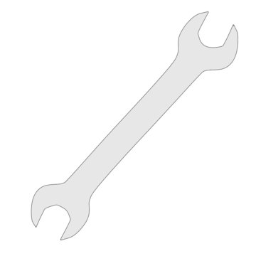 cartoon image of wrench tool