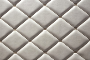 luxurious white leather walls