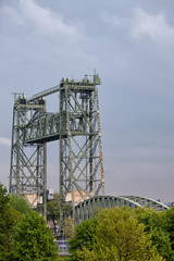 Fototapeta premium The Hef Lift Bridge in Rotterdam