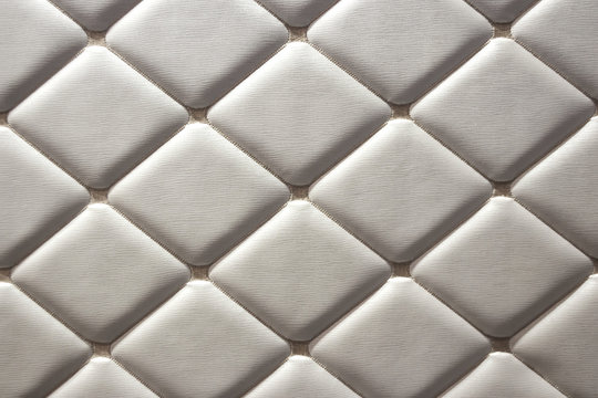 luxurious white leather walls © yang yu
