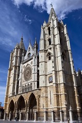 Fototapeta na wymiar スペインのレオン大聖堂