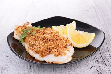 crusted fish