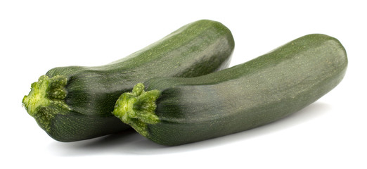fresh vegetable zucchini isolated on white background