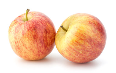 juicy apples isolated on white background