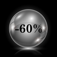60 percent discount icon