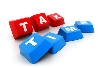 Obraz premium Tax time