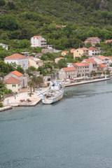 Fototapeta na wymiar Old Workboat on Coast of Kotor