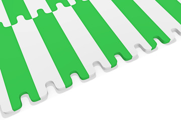 Abstrakte Form weiß Grün