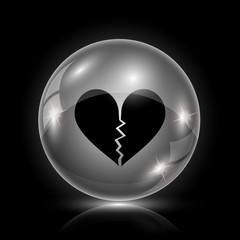 Broken heart icon