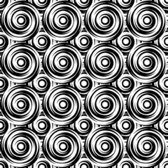 Design seamless monochrome swirl pattern. Uncolored geometric ci