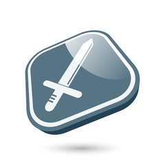 schwert symbol sicherheit modern icon