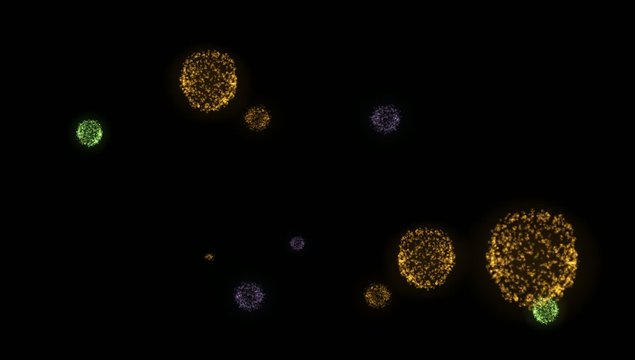 3D Animation Feuerwerk f&uuml;r professionelle Verarbeitung