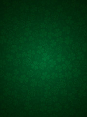 green background with shamrocks, vector illustration