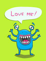 Blue monster