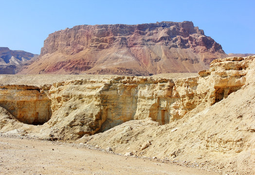 mountainous Judean Desert near the Dead Sea, Israel