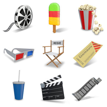 3D Iconset Kino